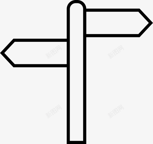 离开指引路标图标svg_新图网 https://ixintu.com 指引 离开 路标 转身