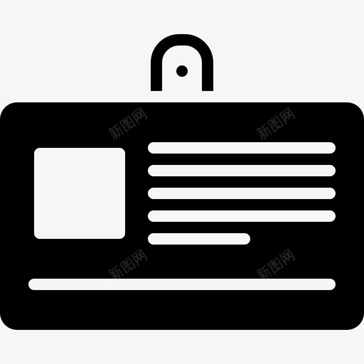 身份证无障碍准考证图标svg_新图网 https://ixintu.com 准考证 无障碍 资格证 身份证
