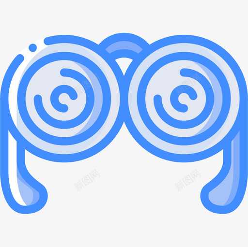 眼镜嘉年华23蓝色图标svg_新图网 https://ixintu.com 嘉年华 眼镜 蓝色