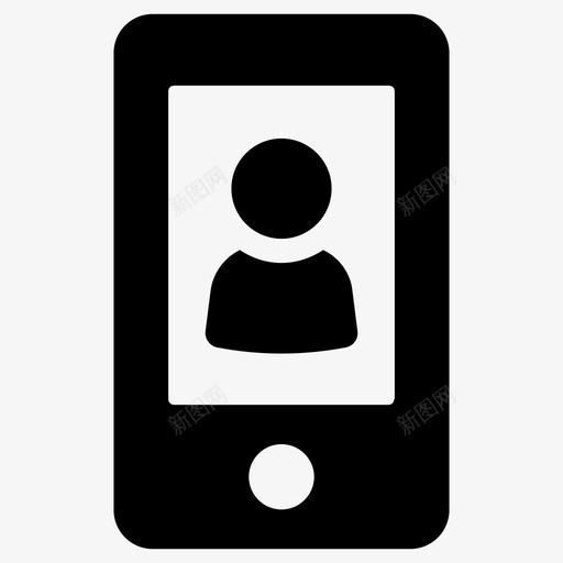 自拍相机电话图标svg_新图网 https://ixintu.com 拍照 电话 相机 自拍