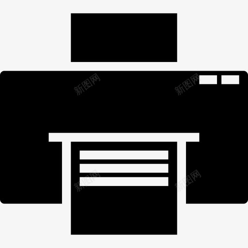 打印机办公用品3实心图标svg_新图网 https://ixintu.com 办公用品3 实心 打印机