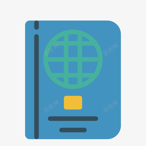 护照旅行254平房图标svg_新图网 https://ixintu.com 平房 护照 旅行