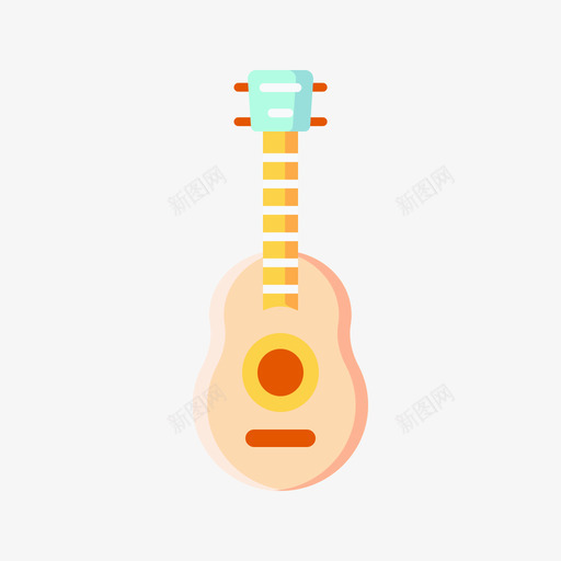 Ukelle33号乐器扁平图标svg_新图网 https://ixintu.com 33号 Ukelle 乐器 扁平