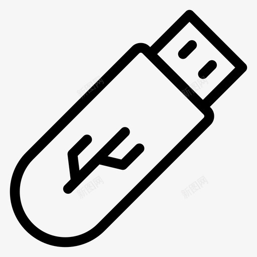 通用串行总线电子硬件闪存驱动器图标svg_新图网 https://ixintu.com usb存储 便携式usb 摄影线矢量图标集 电子硬件 通用串行总线 闪存驱动器