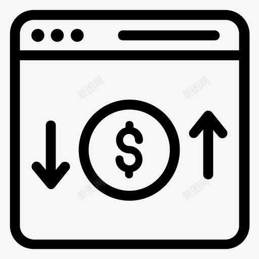 银行金融网站数字商务金融网站图标svg_新图网 https://ixintu.com 向量 商务 在线 在线交易 投资 数字 网上银行 网站 货币 金融 银行