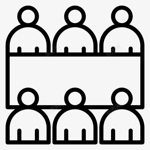 会议桌子用户图标svg_新图网 https://ixintu.com 会议 桌子 用户