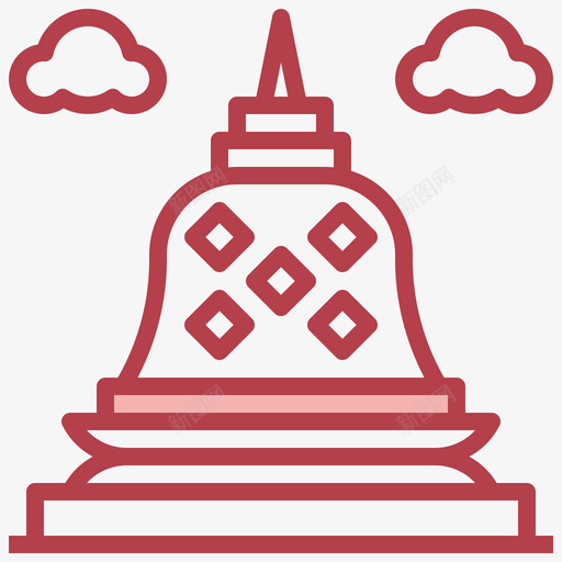 波罗浮屠世界地标其他图标svg_新图网 https://ixintu.com 世界 其他 地标 波罗 浮屠