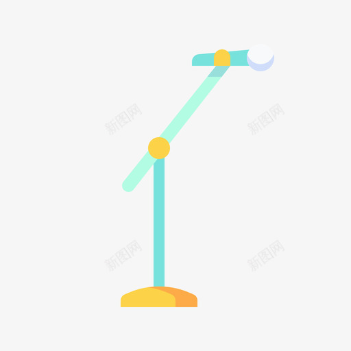 话筒乐器33扁平图标svg_新图网 https://ixintu.com 乐器 扁平 话筒