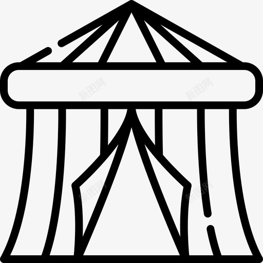 马戏团帐篷表演10直线图标svg_新图网 https://ixintu.com 帐篷 直线 表演 马戏团