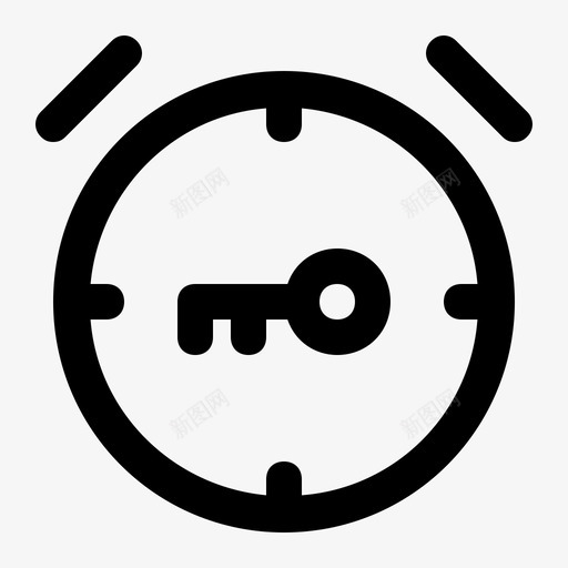 安全定时器警报保险箱图标svg_新图网 https://ixintu.com 保险箱 安全定时器 手表 警报
