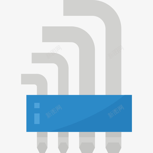 52号工具平六角扳手图标svg_新图网 https://ixintu.com 52号 六角 工具 扳手