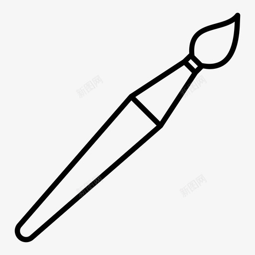 流苏美术美术课图标svg_新图网 https://ixintu.com 学校教育 毛笔 流苏 绘画 美术