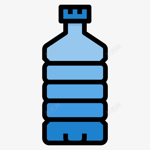 水瓶瓶子和容器4个线性颜色图标svg_新图网 https://ixintu.com 水瓶 瓶子和容器4个 线性颜色