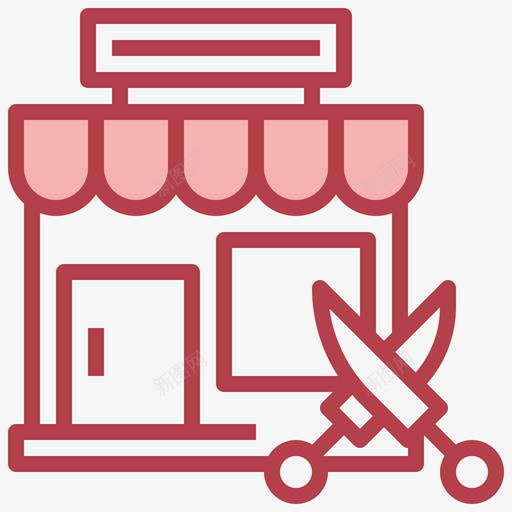 理发店购物中心1其他图标svg_新图网 https://ixintu.com 其他 理发店 购物中心1