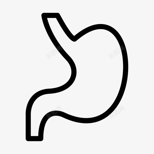 胃身体消化图标svg_新图网 https://ixintu.com 保健 医疗保健 器官 字形 消化 身体