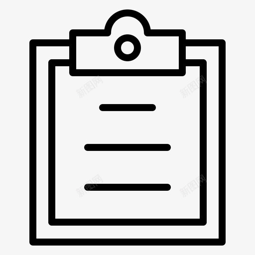 剪贴板任务文本图标svg_新图网 https://ixintu.com 任务 剪贴板 多媒体 收藏 文本