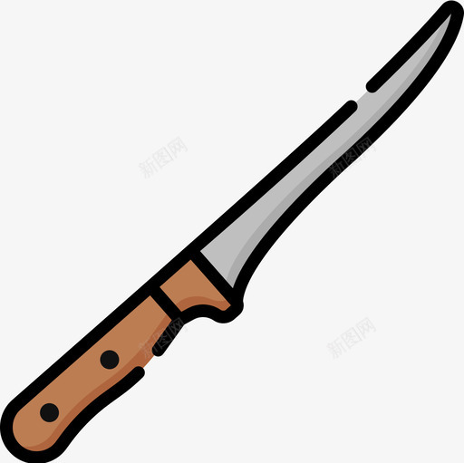 肉片屠夫14线性颜色图标svg_新图网 https://ixintu.com 屠夫 线性 肉片 颜色