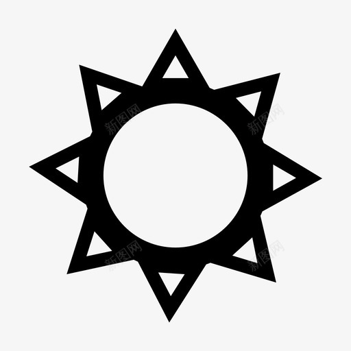 太阳白天天空图标svg_新图网 https://ixintu.com 天空 太阳 星星 白天 阳光