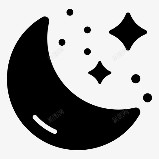 清晰的夜晚时间清晰的夜晚月光图标svg_新图网 https://ixintu.com 夜空 夜间时间 夜间模式 天气立体矢量图标集 月光 清晰的夜晚 清晰的夜晚时间