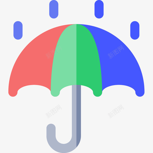 雨伞后勤86扁平图标svg_新图网 https://ixintu.com 后勤 扁平 雨伞