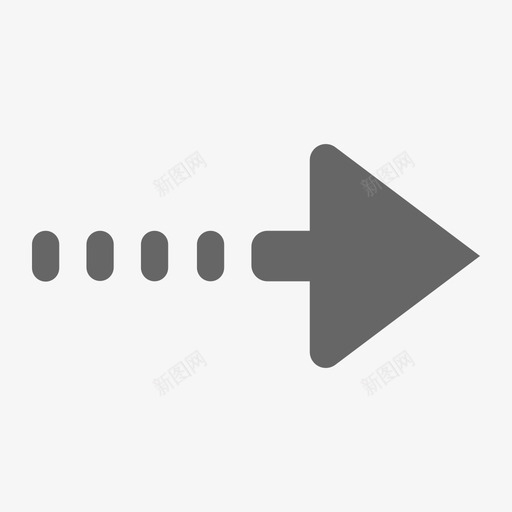箭头-虚线-右svg_新图网 https://ixintu.com 箭头-虚线-右