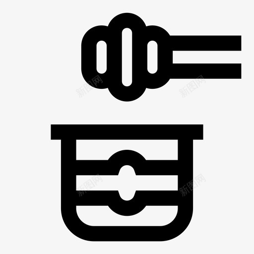 蜂蜜罐养蜂蜜蜂图标svg_新图网 https://ixintu.com 养蜂 养蜂行 蜂蜜罐 蜜蜂 食品