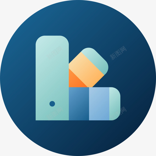 潘通文具51渐变图标svg_新图网 https://ixintu.com 文具 渐变 潘通