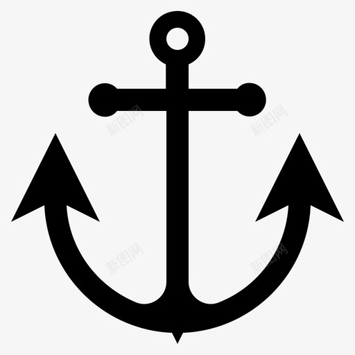 锚港船图标svg_新图网 https://ixintu.com 水手