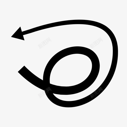 箭头方向左图标svg_新图网 https://ixintu.com 左 方向 旋转 箭头 箭头粗体尾部1