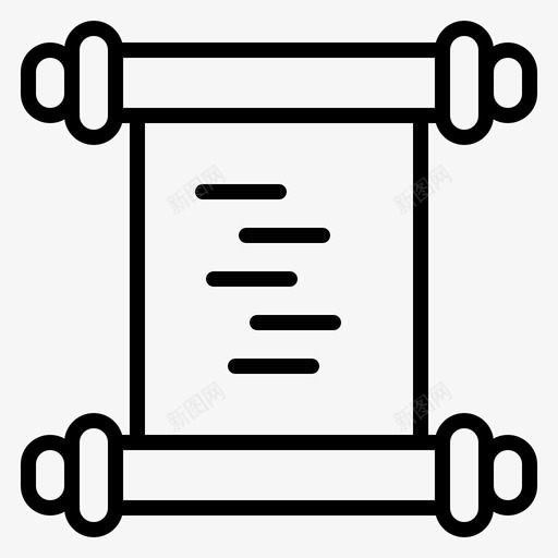 历史日志手稿图标svg_新图网 https://ixintu.com 卷轴 历史 手稿 数字媒体 日志