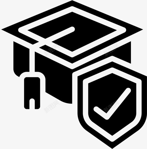 Mortarboard保险39号填充图标svg_新图网 https://ixintu.com 39号 Mortarboard 保险 填充