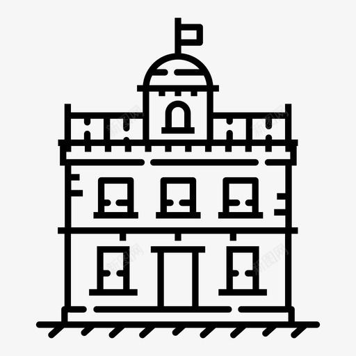 房屋建筑城市图标svg_新图网 https://ixintu.com 历史 城市 城镇 市中心 建筑 房屋 景观