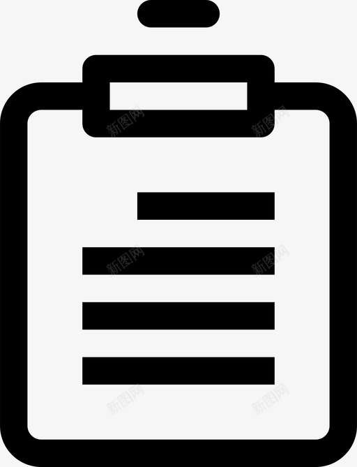 文件板列表便笺图标svg_新图网 https://ixintu.com 便笺 列表 办公室 图标 文件 米希 纸张