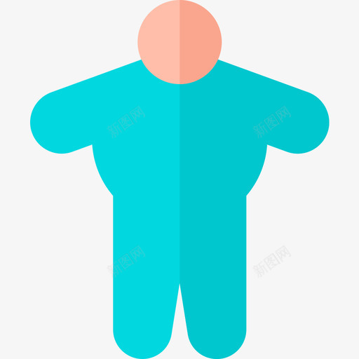 肥胖健康45岁扁平图标svg_新图网 https://ixintu.com 45岁 健康 扁平 肥胖