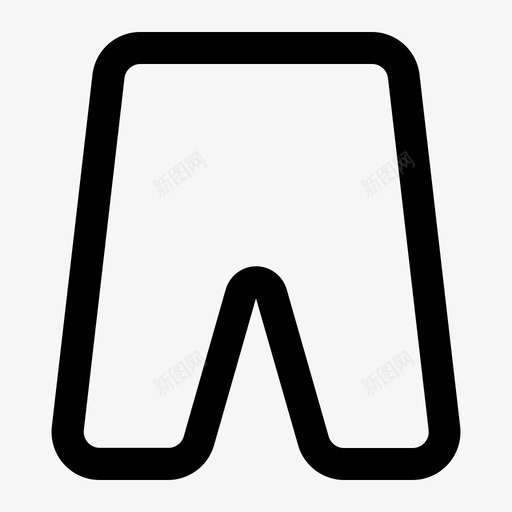 裤子衣服时尚图标svg_新图网 https://ixintu.com 女装 时尚 短款 衣服 裤子