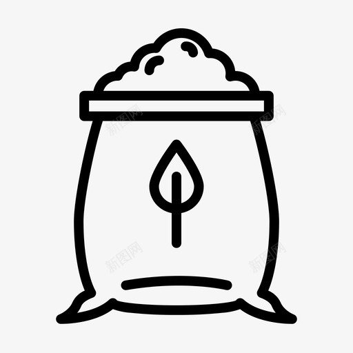 肥料农业68线性图标svg_新图网 https://ixintu.com 农业 线性 肥料