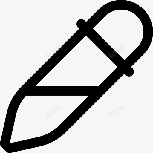 滴管工具照片编辑线性图标svg_新图网 https://ixintu.com 工具 滴管 照片 线性 编辑 设计 设计工
