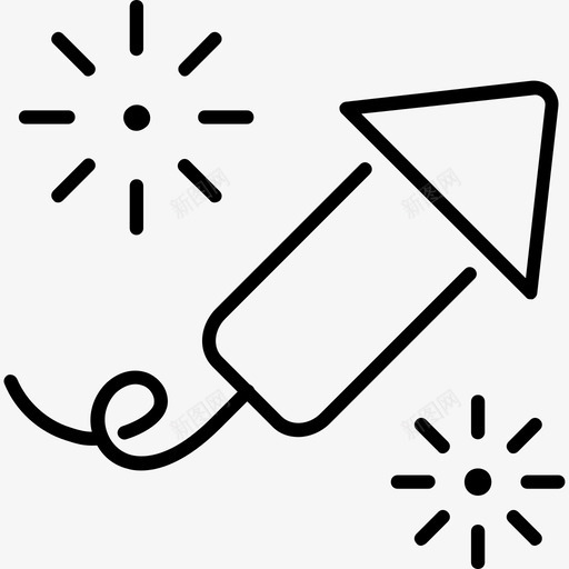 爆竹砰砰烟花图标svg_新图网 https://ixintu.com 假日 冬季 火药 烟花 爆竹 砰砰
