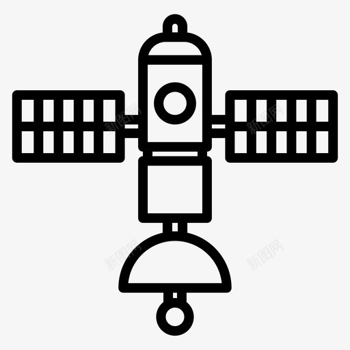 卫星电视33线性图标svg_新图网 https://ixintu.com 卫星电视33 线性