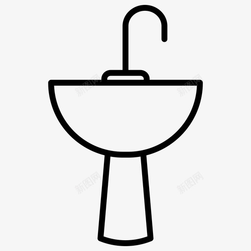 水槽盘子食物图标svg_新图网 https://ixintu.com 厨房 水槽 盘子 食物
