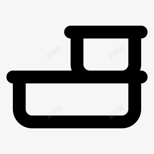特百惠食品碗食品容器图标svg_新图网 https://ixintu.com 厨房 容器 小胖 百惠 食品 餐盒