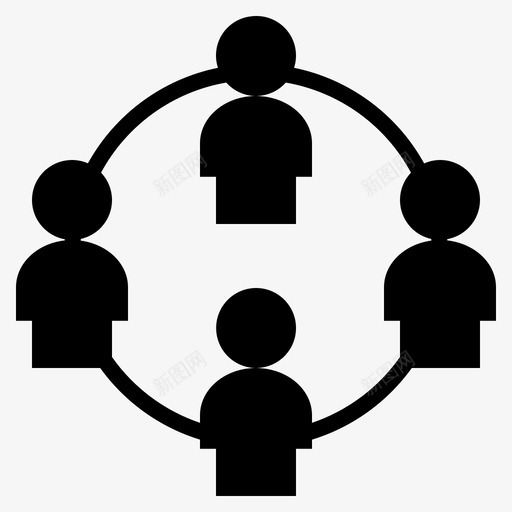 团结公司组织图标svg_新图网 https://ixintu.com 公司 团结 团队 组织 能量 雕文
