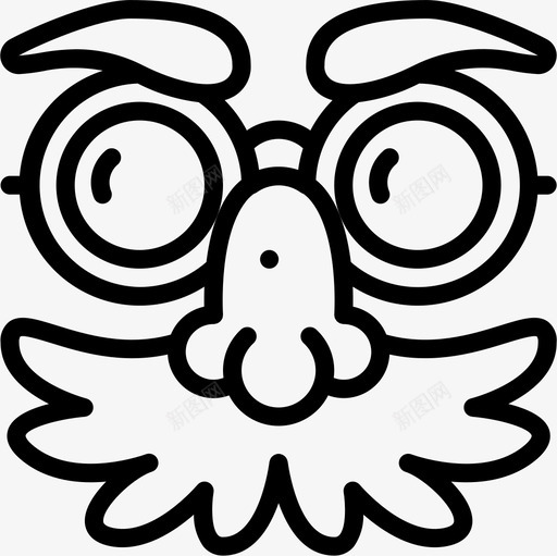 面具嘉年华19线性图标svg_新图网 https://ixintu.com 嘉年华19 线性 面具