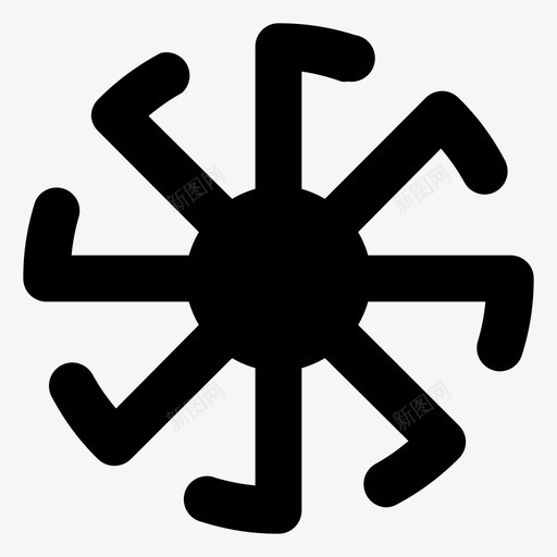 风车生态能源图标svg_新图网 https://ixintu.com 养殖 微肥 生态 能源 风车