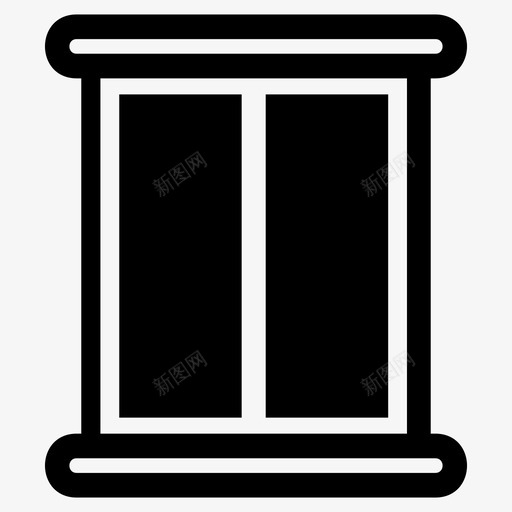 窗户家房子图标svg_新图网 https://ixintu.com 室内 房子 房间 窗户 风景