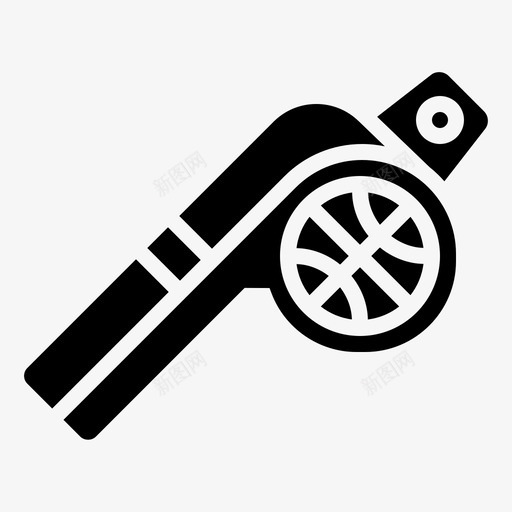 哨声吹哨裁判图标svg_新图网 https://ixintu.com 体育运动 吹哨 哨声 篮球运动员标志 裁判 裁判员