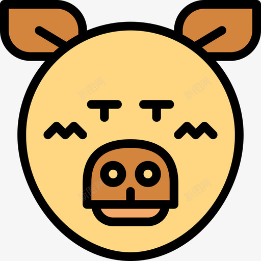 猪农夫4线性颜色图标svg_新图网 https://ixintu.com 农夫 线性 颜色
