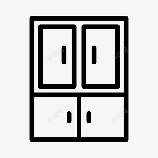 桌子橱柜家具图标svg_新图网 https://ixintu.com 家具 桌子 橱柜
