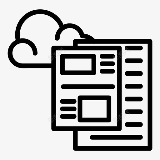云文档博客设置图标svg_新图网 https://ixintu.com 博客 存储 文档 服务 设置