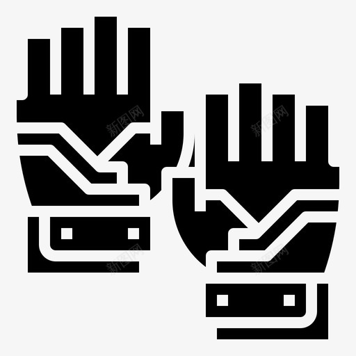 手套34号自行车填充图标svg_新图网 https://ixintu.com 34号自行车 填充 手套